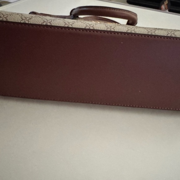 Nine West Burgundy and Cream Tote Bag - Picture 10 of 10